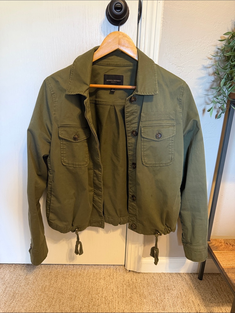 Banana Republic Olive Green Utility bomber Jacket
